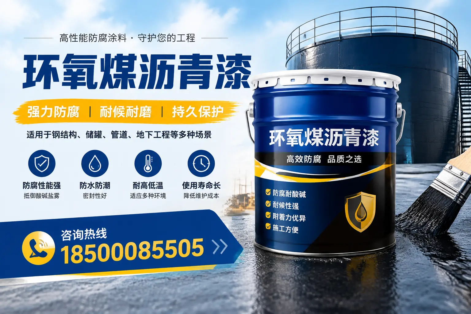 环氧煤沥青漆在工业中的应用，济源企业的选择